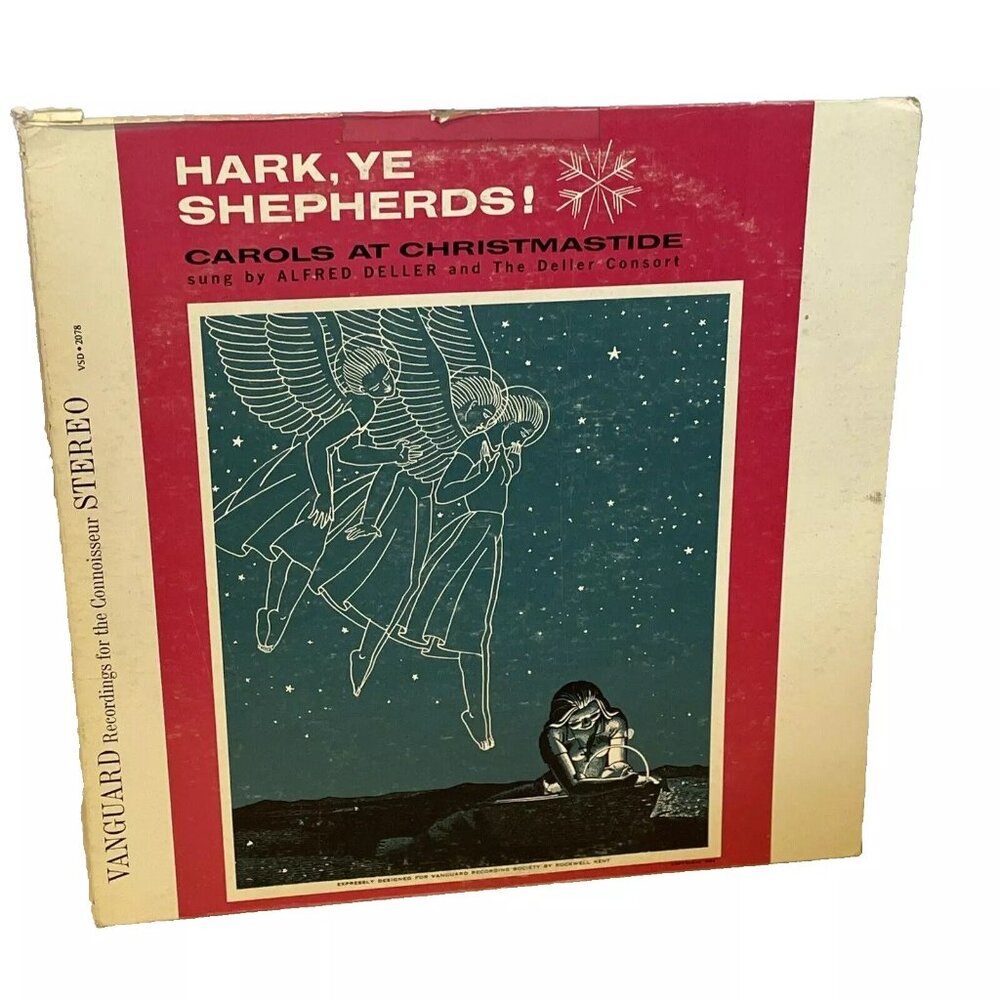 Hark, Ye Shepherds! Carols At Christmastide (Vinyl, 1960) Vanguard VSD-2078 NM